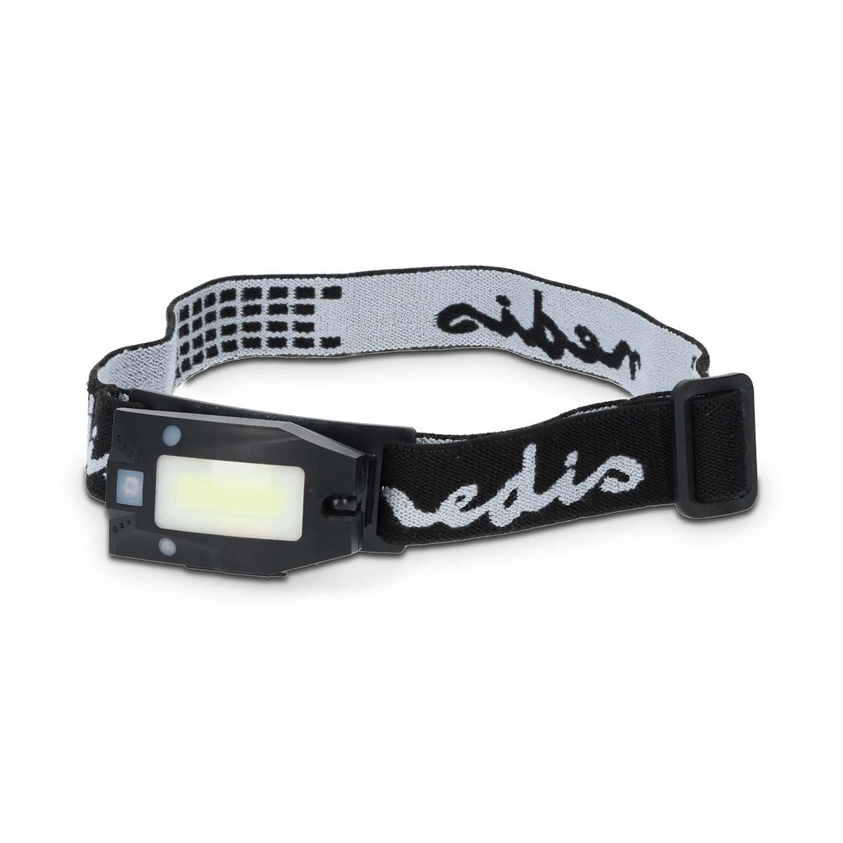 Nedis LED headlight | Battery Powered / USB Powered | 3.7 V DC | Batteries included | Rechargeable | Rated luminous flux: 180 lm | Light range: 20 m