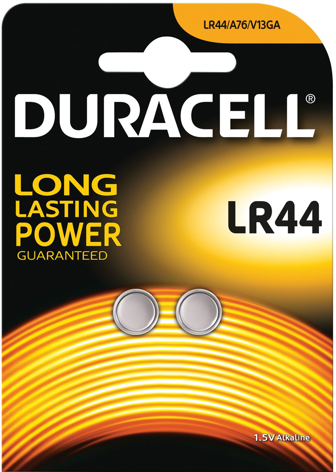 Duracell LR44 Battery Alkaline Button - 2 Pack