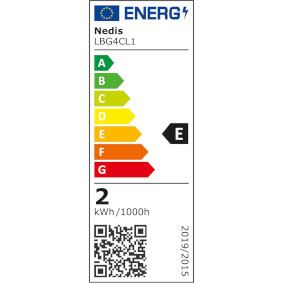 Nedis G4 LED Bulb, Compact SMD LED Light 1.5W 2700K Warm White, Frosted Cover Spreads Light Evenly