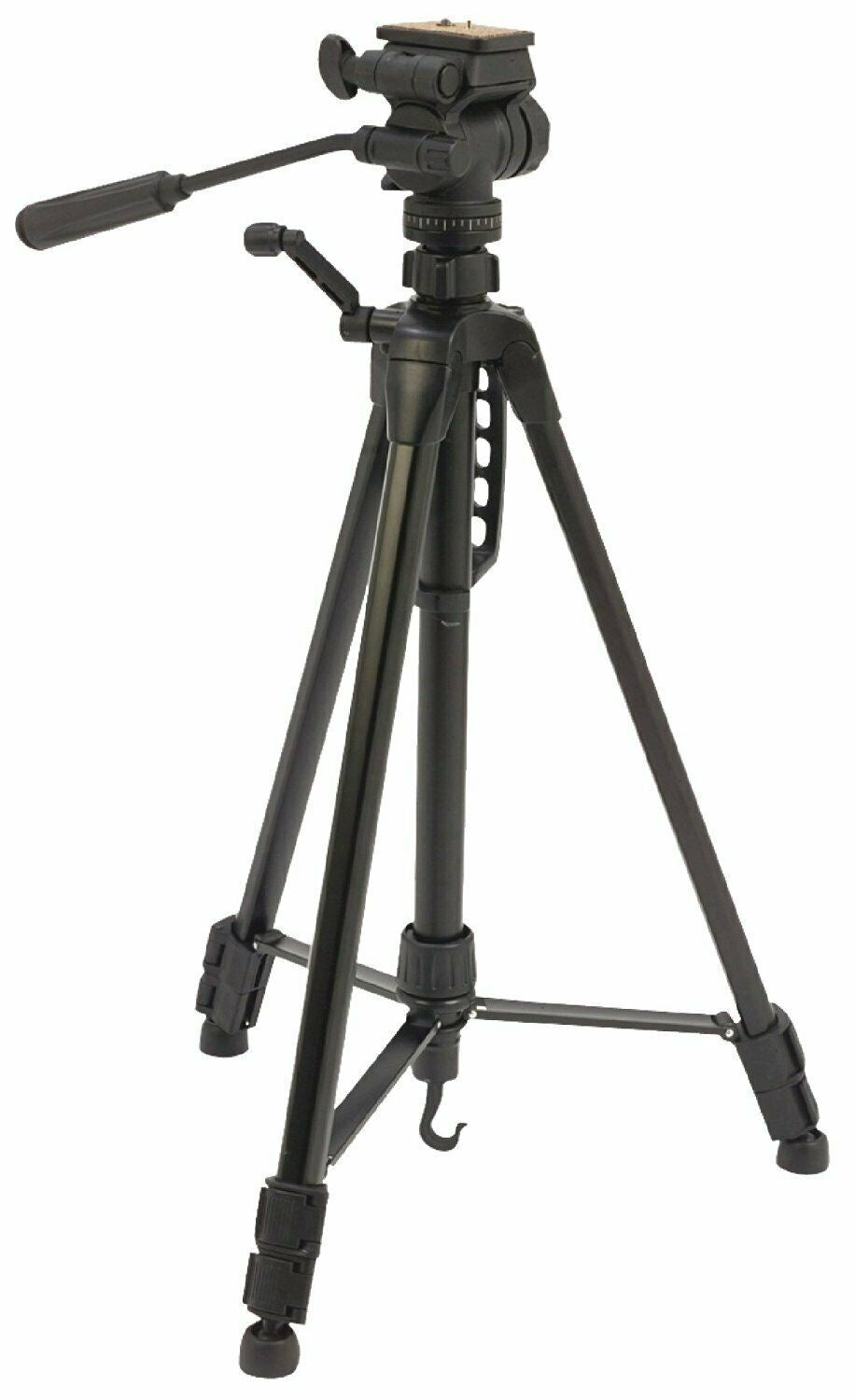 Nedis Tripod | Maximum load capacity: 3.0 kg | Minimum working height: 60.0 cm | Maximum working height: 165.0 cm | 3 Segments | Pan & Tilt | Travel bag included | Self levelling feet | ABS / Aluminium | Black