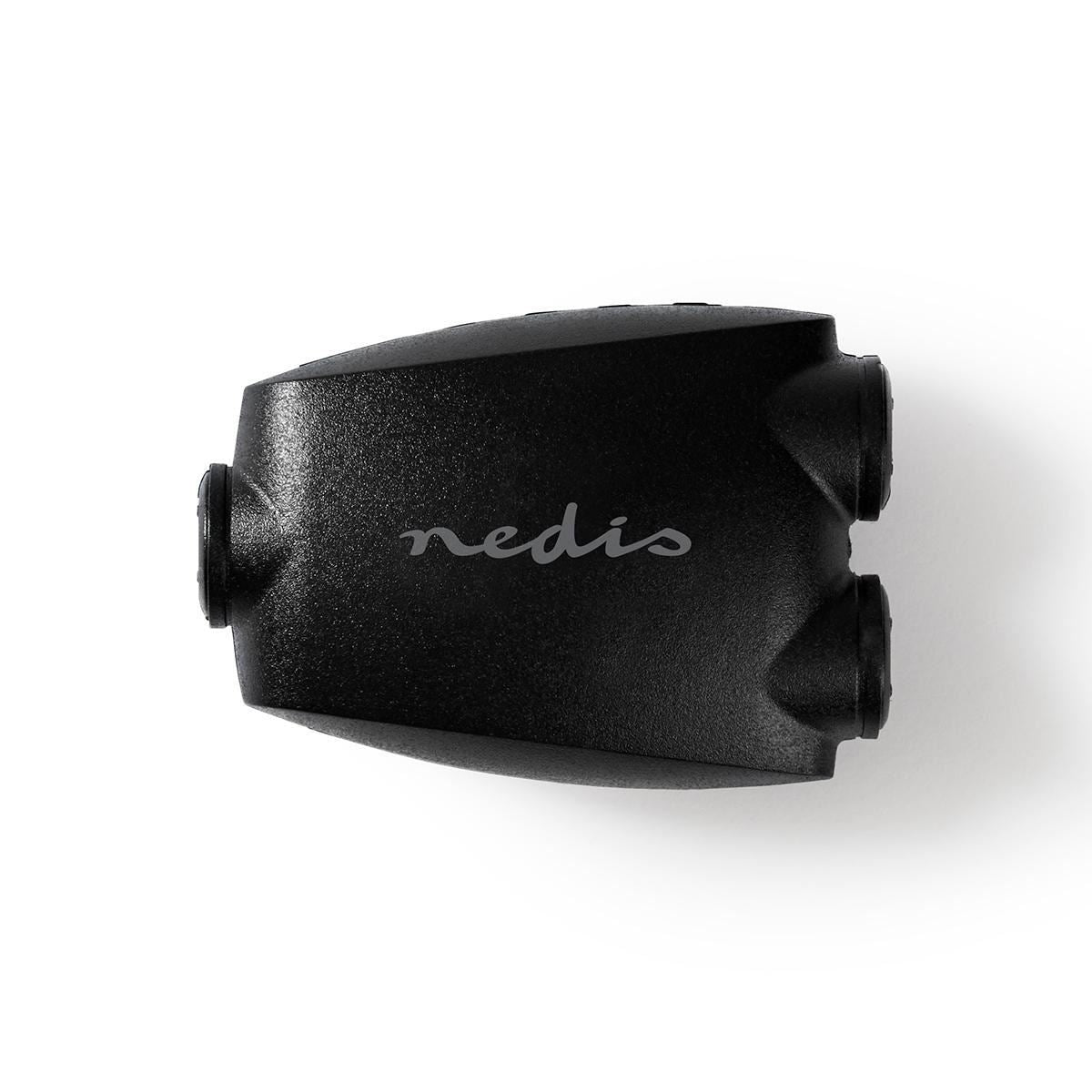 Nedis TosLink Adapter | TosLink Female | 2x TosLink Female | Splitter | ABS | Black | 1 pcs | Blister