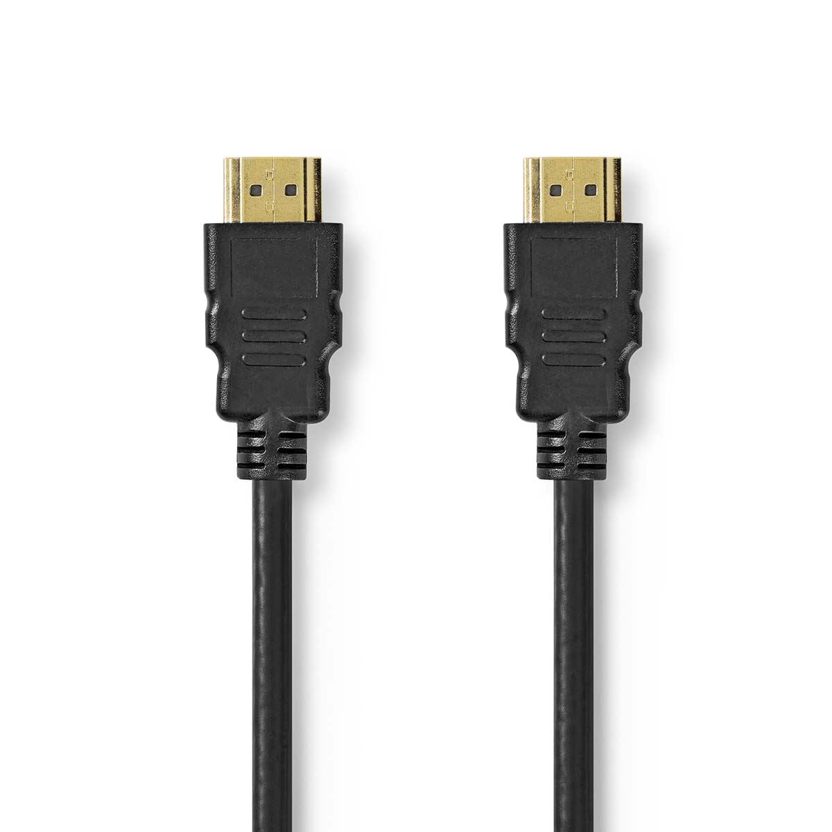 Nedis Ultra High Speed HDMI™ Cable | HDMI™ Connector | HDMI™ Connector | 8K@60Hz | 48 Gbps | 2.00 m | Round | 6.5 mm | Black | Label