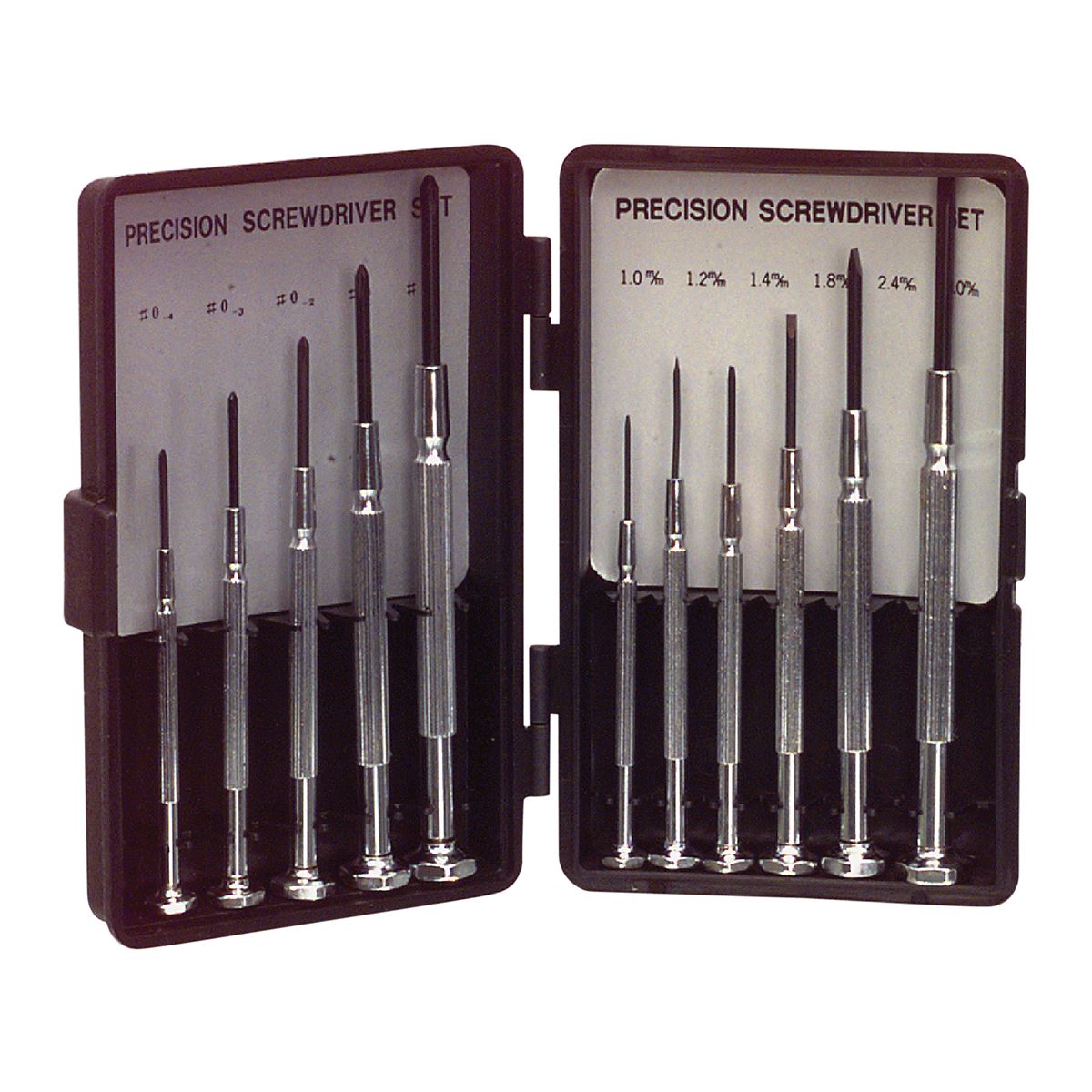 Duratool Precision Screwdriver Set 11 piece - 5 Phillips & 6 Flat Head