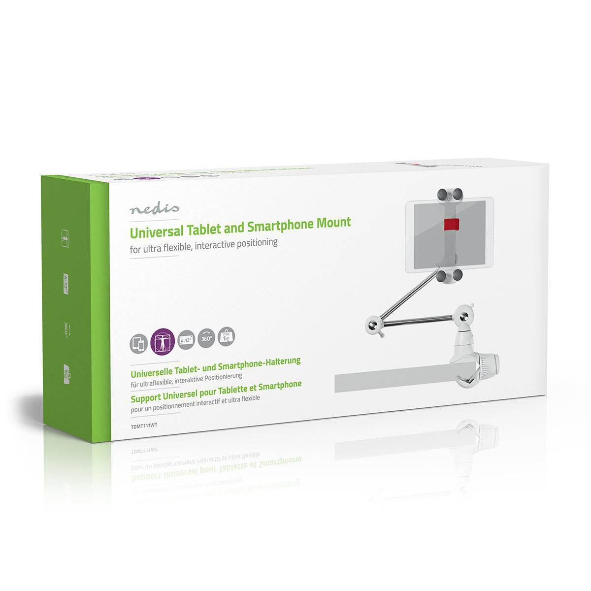 Nedis Tablet Stand | Universal | Interactive | Metal / White