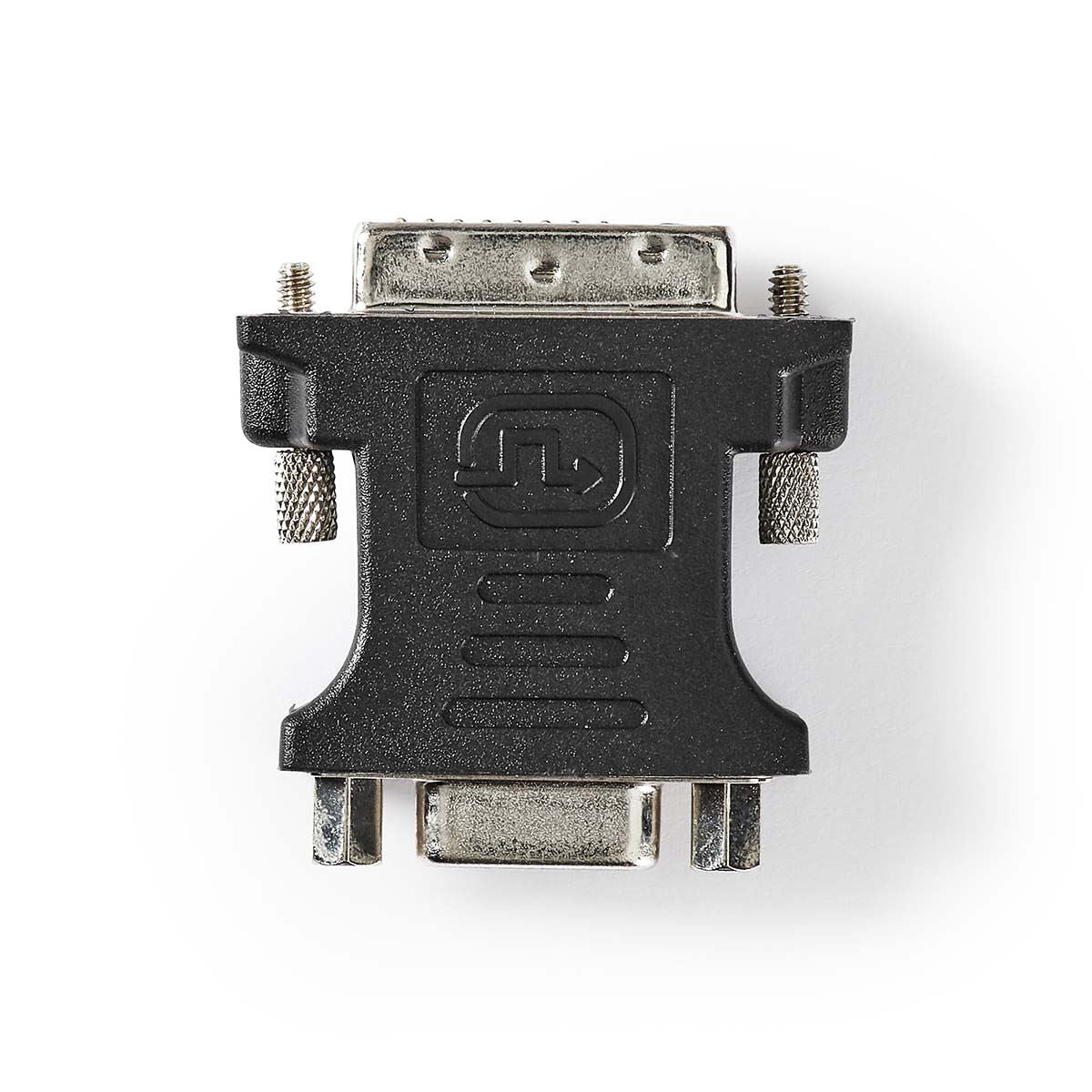 Nedis DVI Adapter | DVI-I 24+5-Pin Male | VGA Female | Nickel Plated | Straight | PVC | Black | Box
