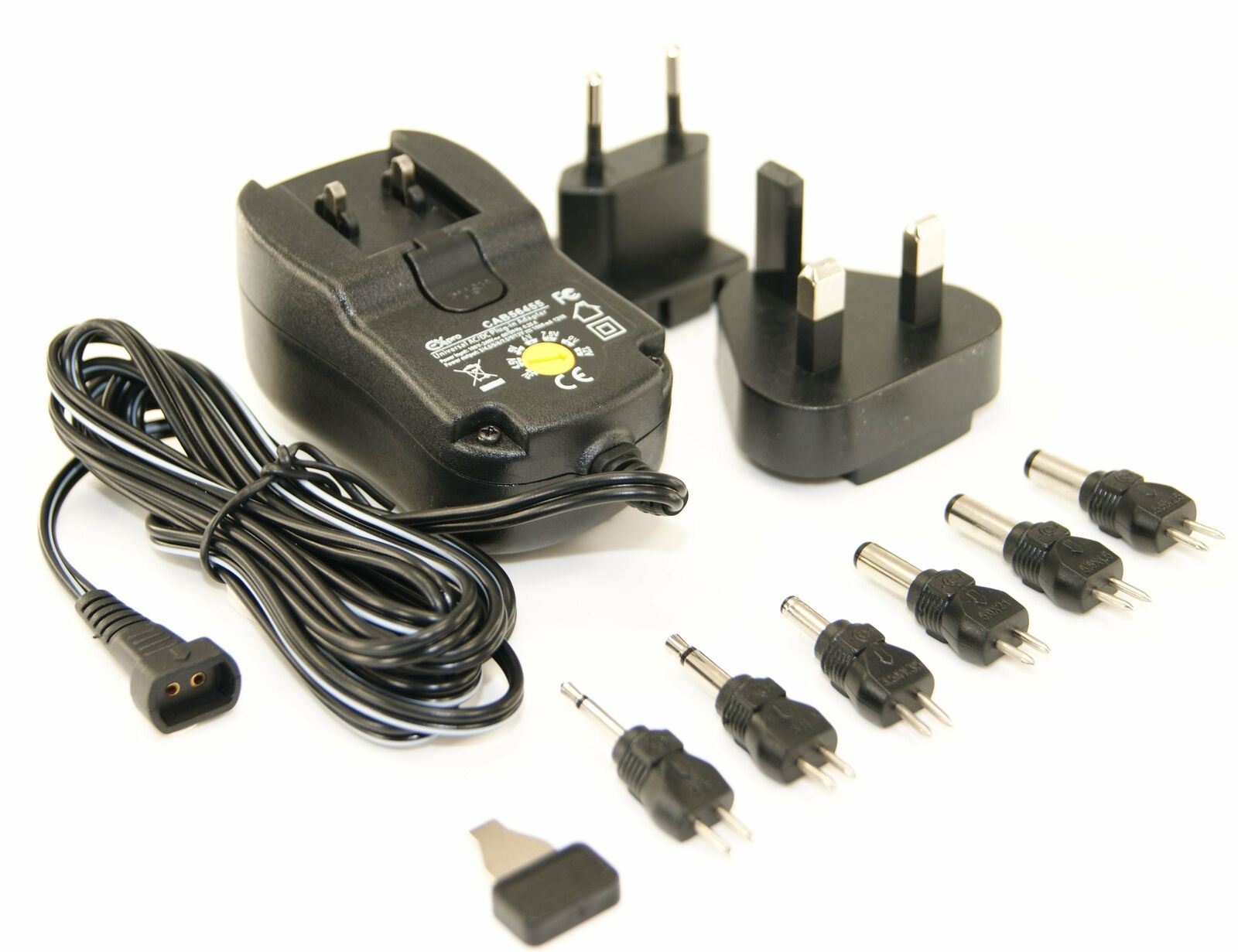 Ex-Pro  3v to 12v DC 1000mA Variable Voltage replacement AC DC Plug in Power supply - Regulated with 6 Jack Plugs