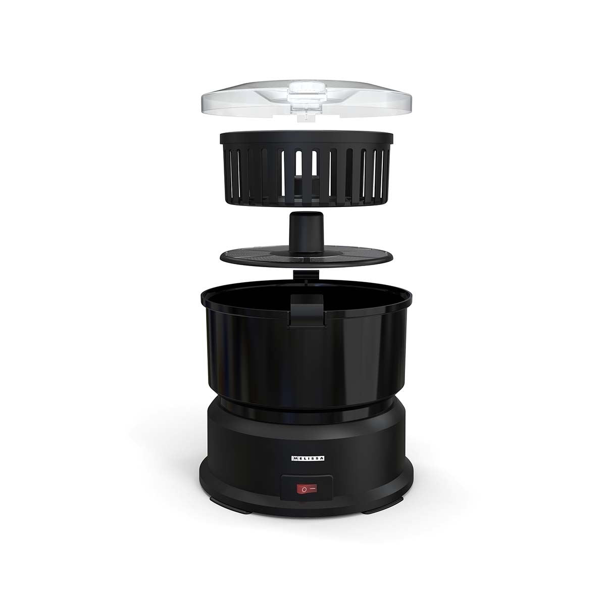 Gastronoma 85W Electric Potato Peeler Machine 1KG Potato Rumbler Electric with Container for Peeling Potatoes and Spin Drier Salad/Vegetables to Remove Excess Water