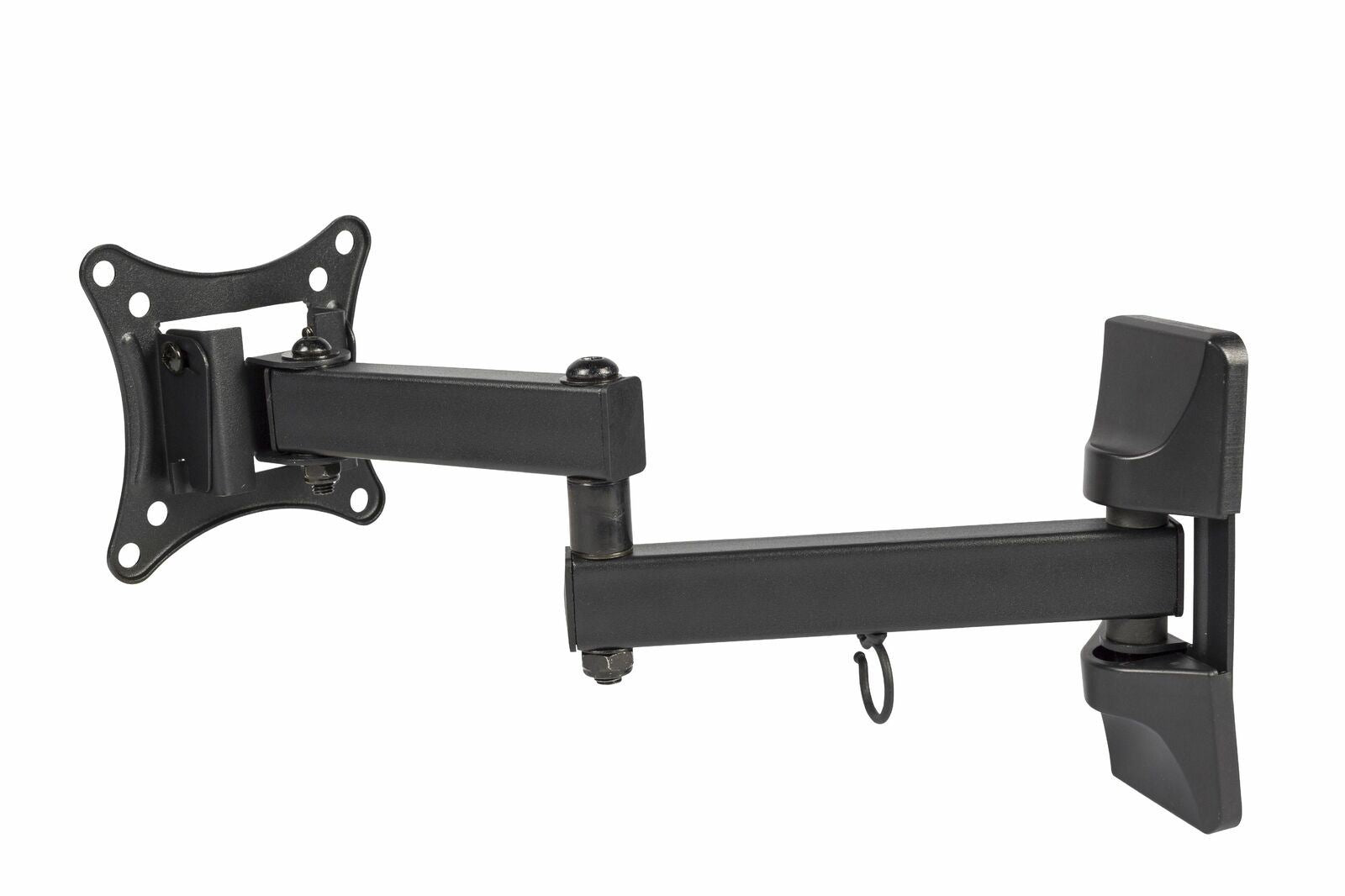 Nedis Full Motion TV Wall Mount | 13 - 27 " | Maximum supported screen weight: 15 kg | Tiltable | Rotatable | Minimum wall distance: 60 mm | Maximum wall distance: 350 mm | 3 Pivot point(s) | ABS / Steel | Black