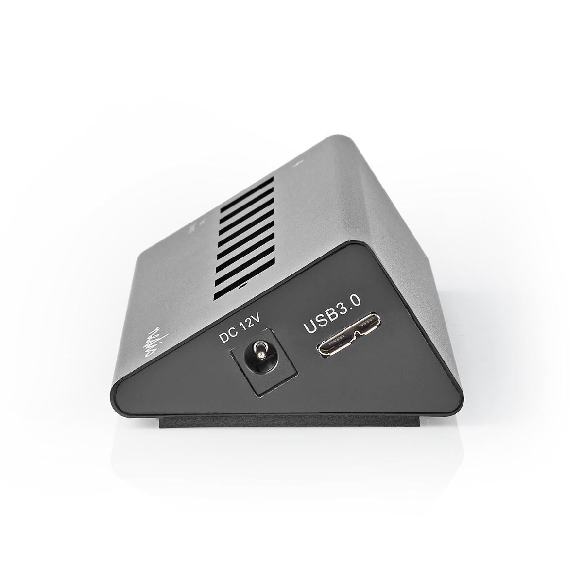 Nedis USB Hub | USB Micro-B Female | USB-A Female | 8 port(s) | QC3.0 / USB 3.2 Gen 1 | Mains Powered / USB Powered | 5 Gbps | 8x USB