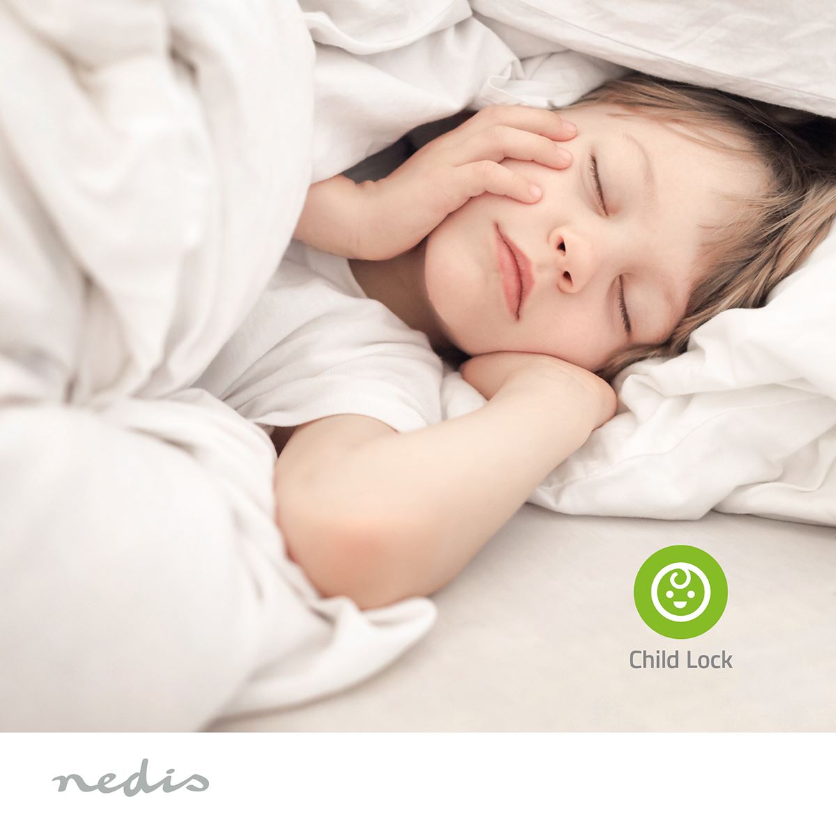 Nedis Dehumidifier 10L/Day, Automatic Dry Function, Laundry Mode, 100 m/h Airflow, White