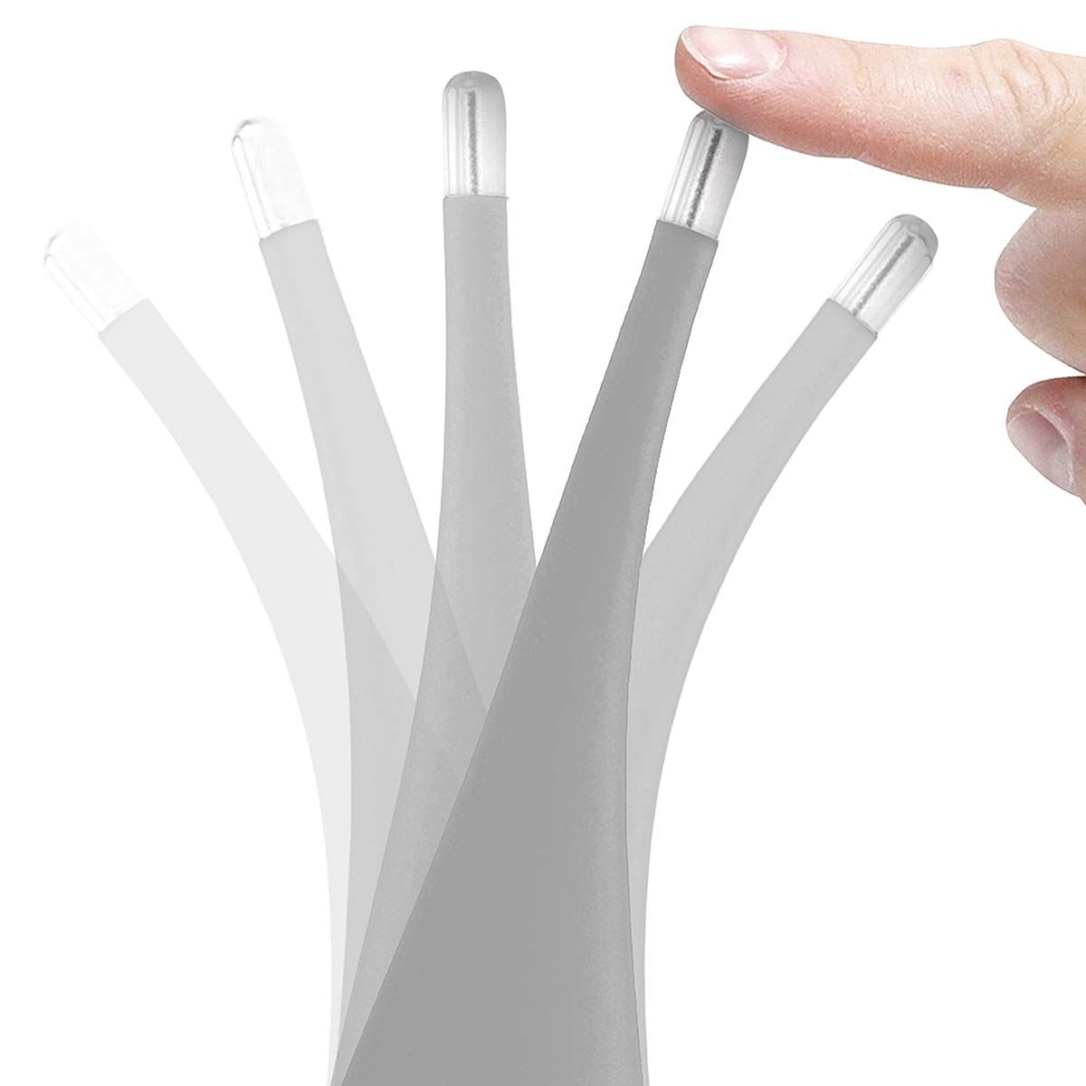 Alecto Digital LCD Thermometer, Medical Oral, Under Arm, Baby & Adult Thermometer, Fast & Accurate Reading, with Case - Grey