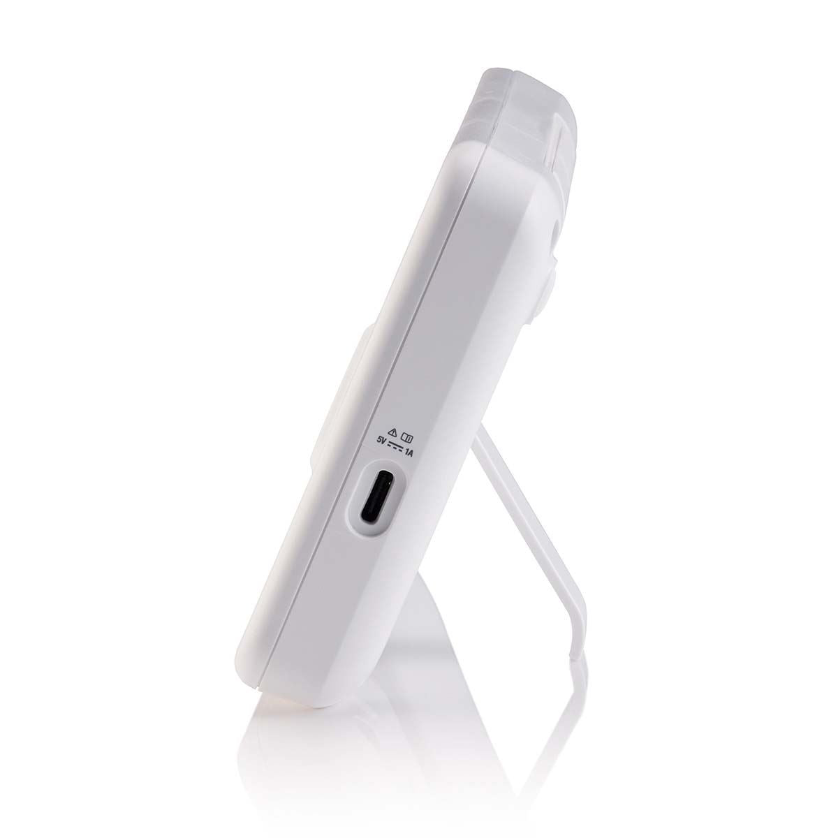 Alecto DVM-2043 Video Baby Monitor with Camera, 4.3" Inch No Wifi Baby Monitor, Temperature, Night Light, Night Vision, Lullaby, Two-Way Audio - White