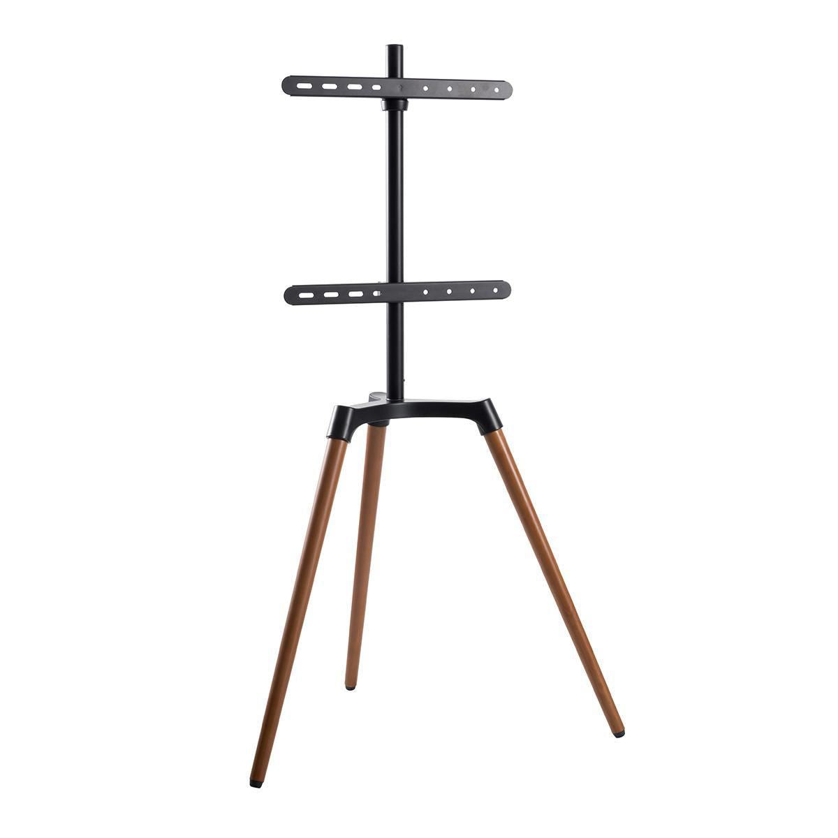 Nedis TV Floor Stand | 60 - 75 " | Maximum supported screen weight: 40 kg | Scandinavian Design | Anti-tip strap | Snap-lock | Aluminium / Steel | Black