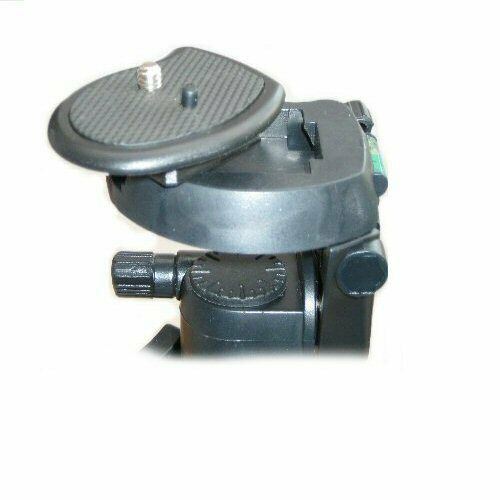 Ex-Pro TR-654 Light Weight Geared with Pan & Tilt  - Camera / Camcorder Tripod (490mm - 1340mm / 53")