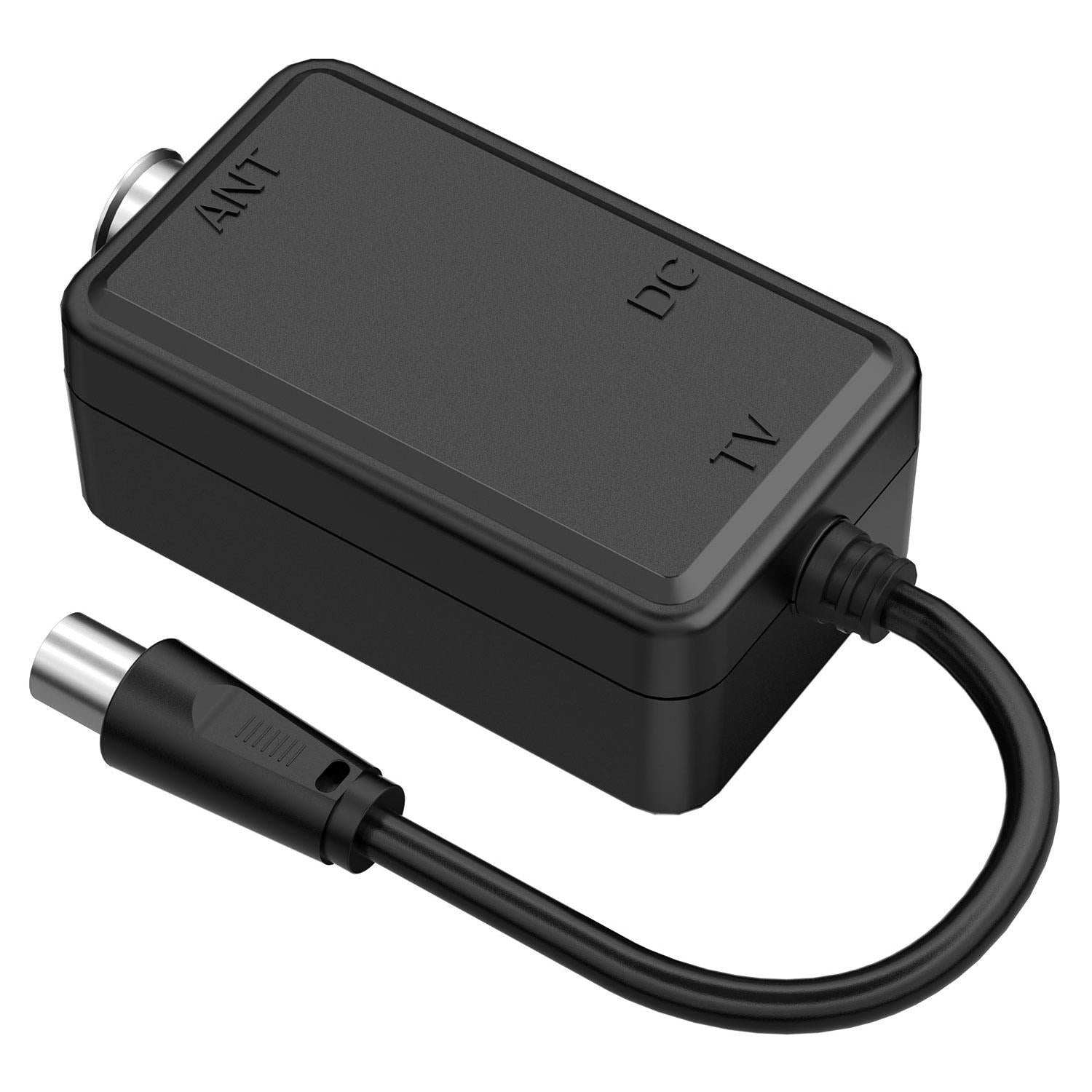 Mercury USB Powered TV Aerial Signal Booster 4G/5G Filter 20dB Gain, Indoor Digital Freeview HD Antenna Amplifier