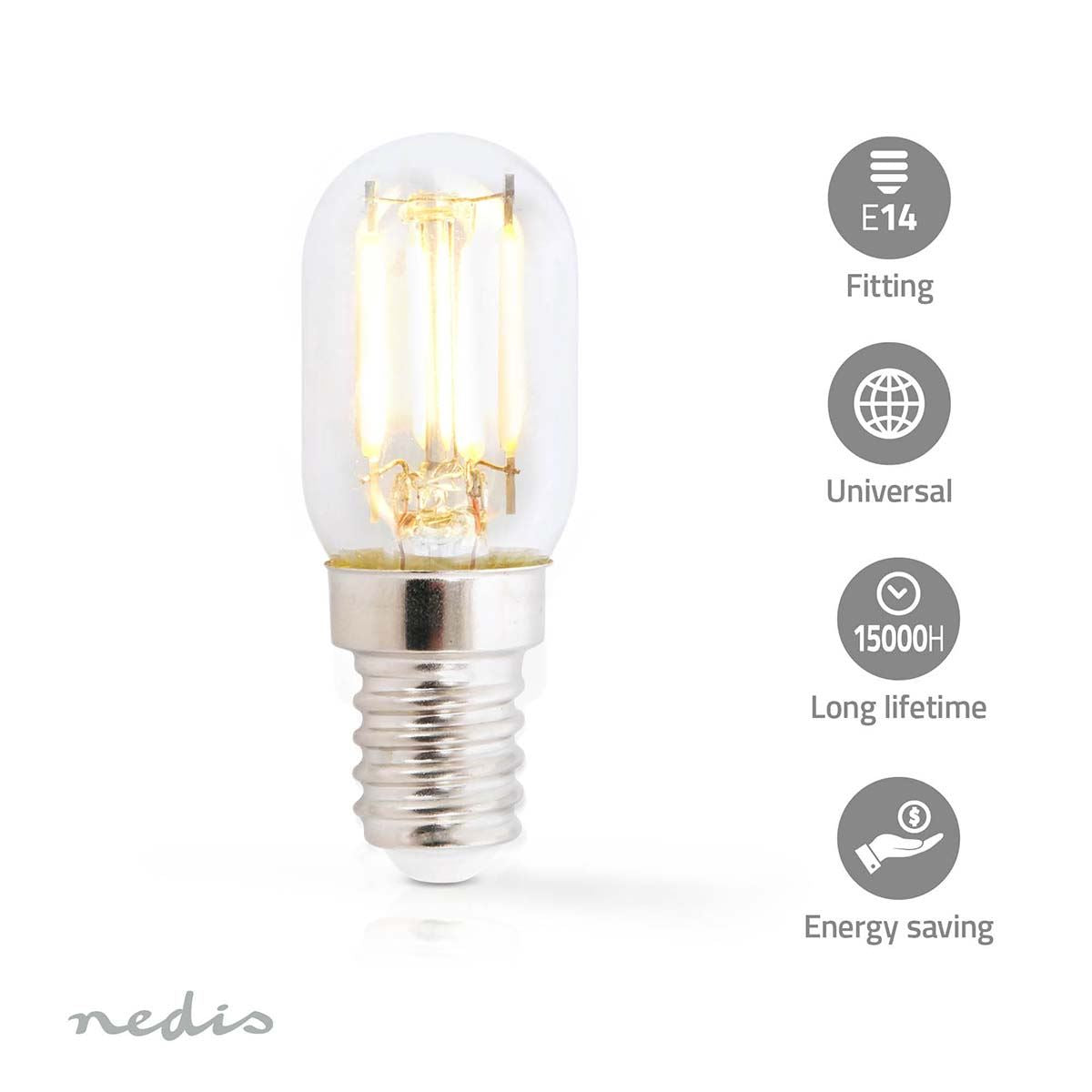 Nedis Replacement Refrigerator Bulb | LED | E14 | 1.5 W | T22
