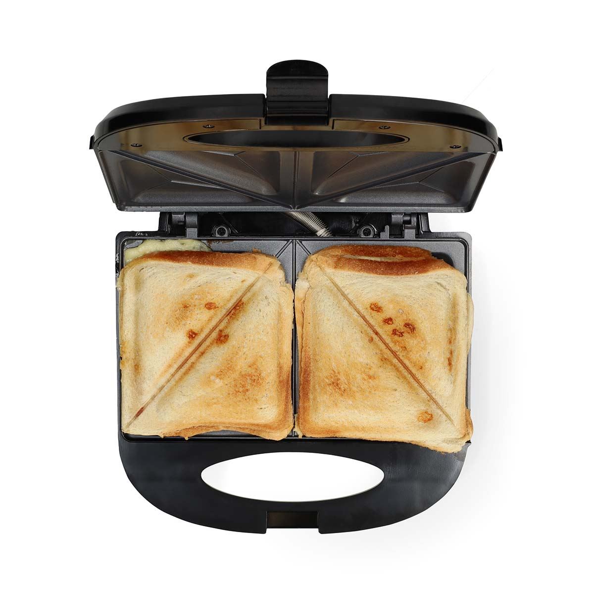Melissa Sandwich Maker 750W Toasted Sandwich Maker, Non-Stick Plates, Cool Touch Handle, Indicator Lights, Compact Storage