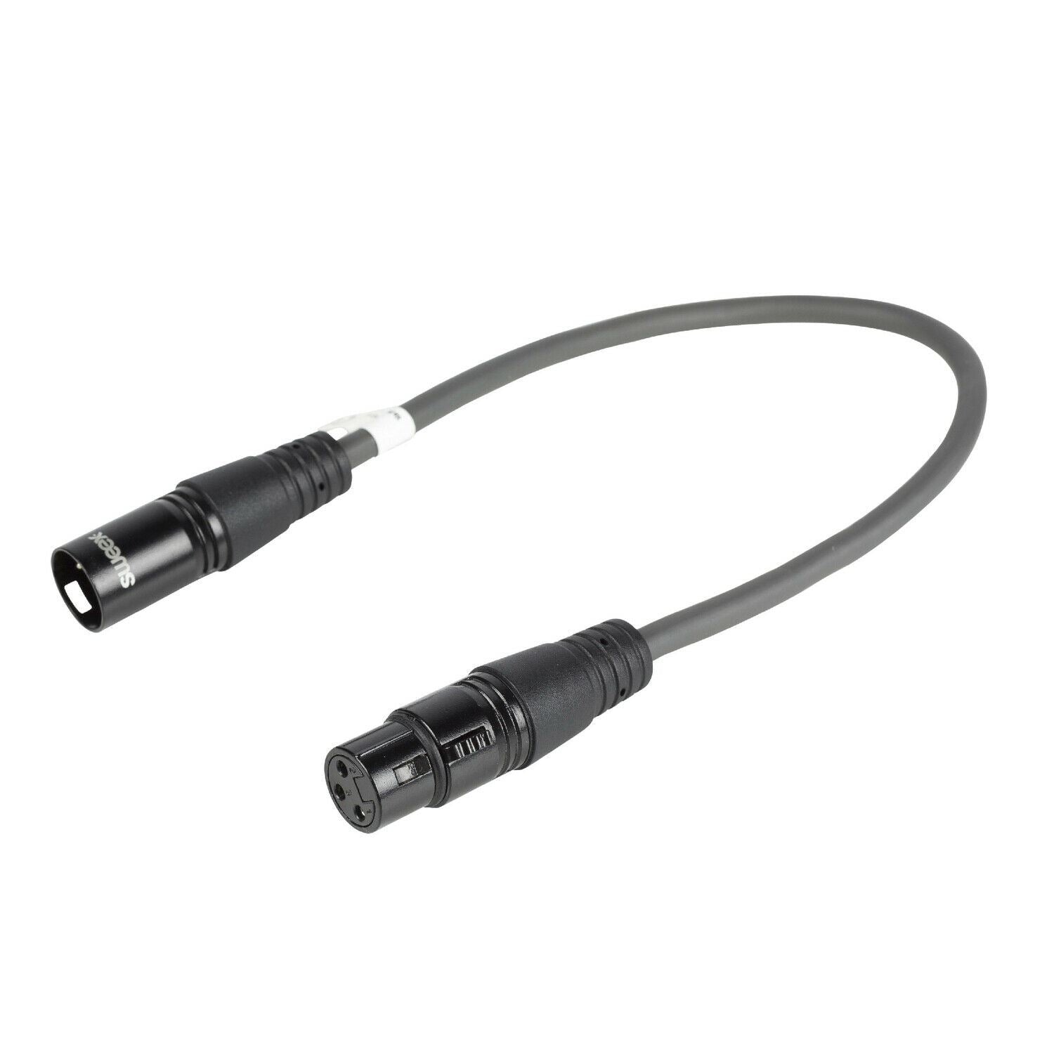 DMX Adapter Cable | XLR 3-Pin Female to XLR 5-Pin Male | 0.3 m | Grey