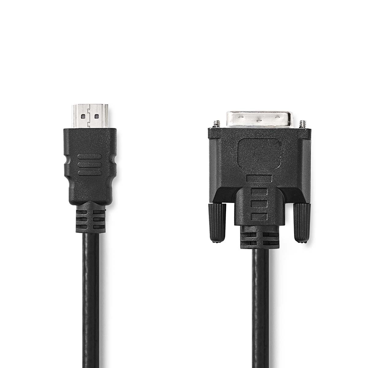 Nedis HDMI™ Cable | HDMI™ Connector | DVI-D 24+1-Pin Male | 1080p | Nickel Plated | 3.00 m | Straight | PVC | Black | Box
