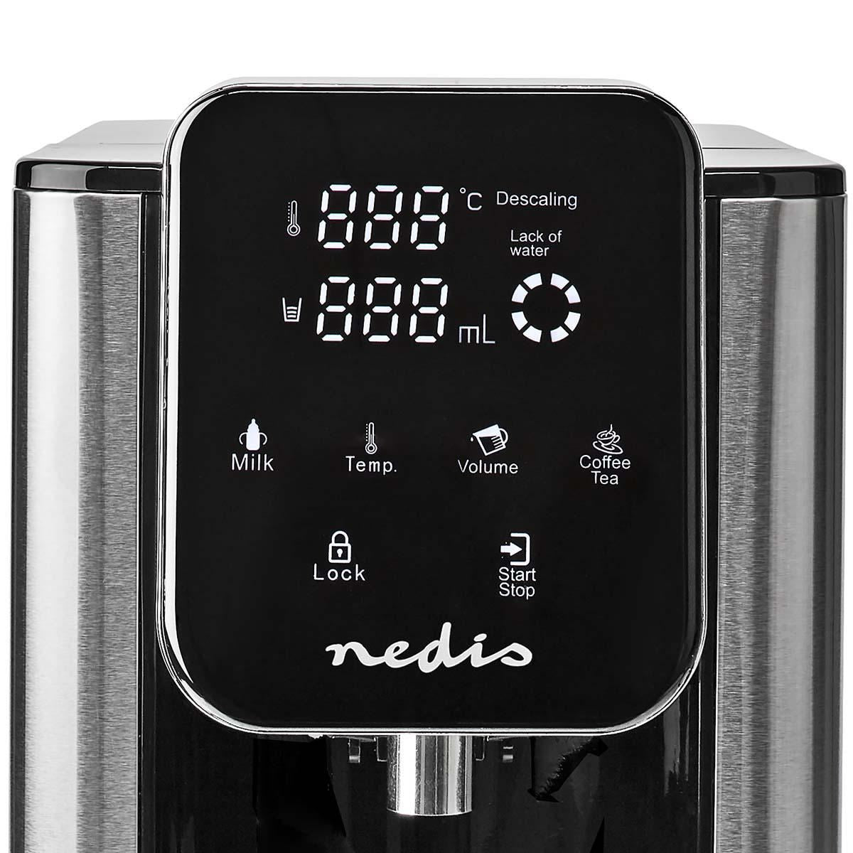 Nedis Instant Hot Water Dispenser, 2600W, 2.7L Tank with Fast Boil, Variable Dispense, Adjustable Temperature, Boil Dry & Overheat Protection