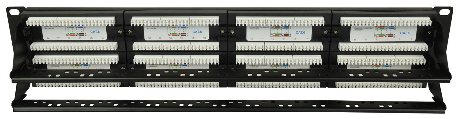 Adastra 48-Port CAT6 IDC Patch Panel 2U + Cable Management