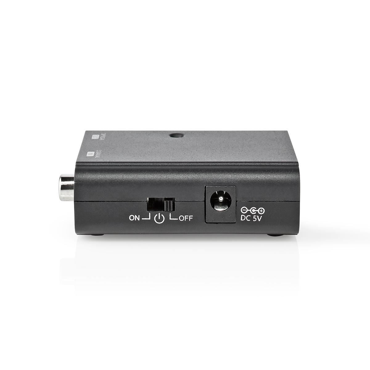 Nedis Digital Audio Converter | 1-way | Connection input: 1x S/PDIF to Connection output: TosLink Female | Manual | Black