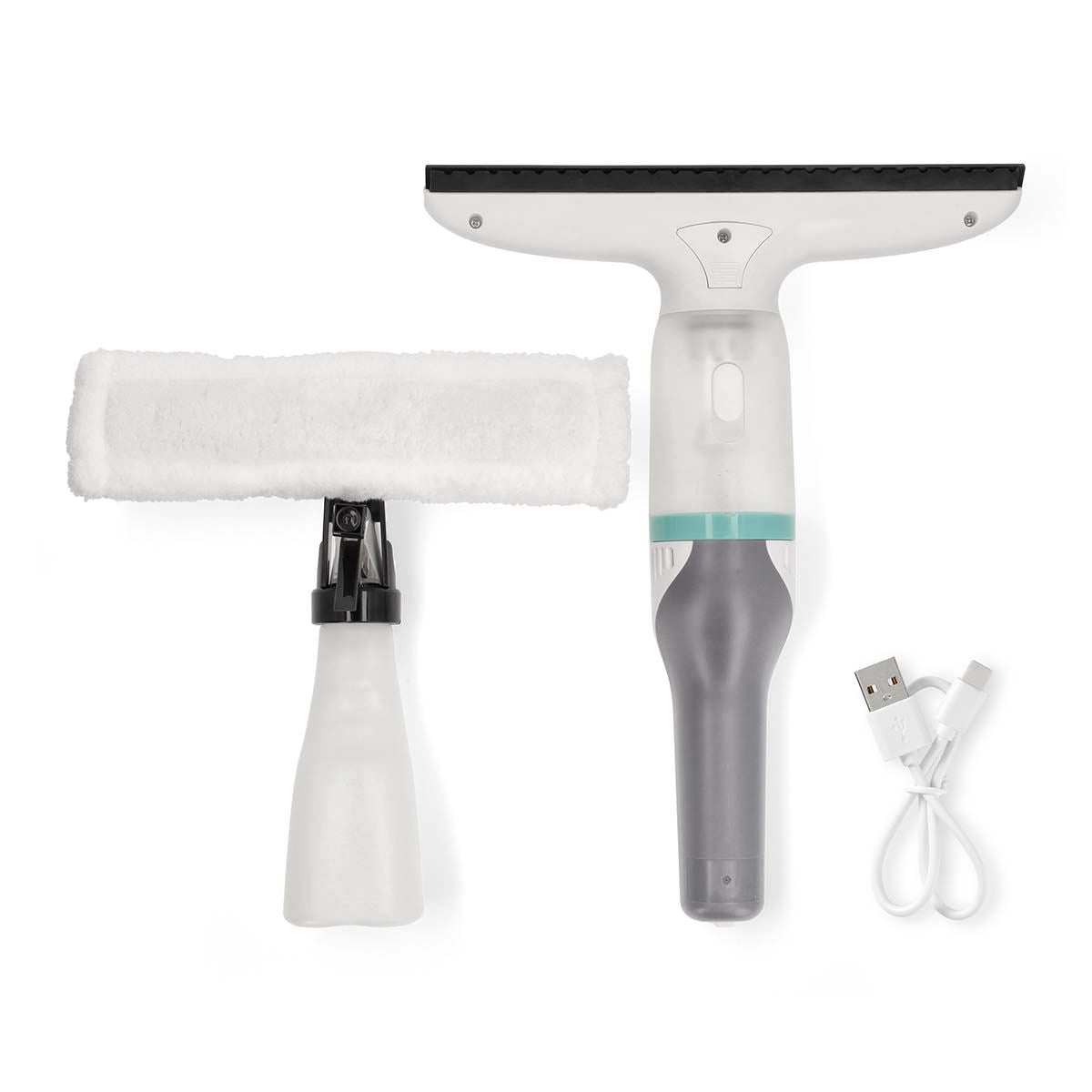 Nedis Window Vacuum Cleaner | 12 W | 1200 Pa | Capacity dirty water tank: 60 ml | Removable dirty water tank | Green / White