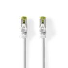 Nedis CAT7 Network Cable | S/FTP | RJ45 Male | RJ45 Male | 1.00 m | Snagless | Round | LSZH | White | Box