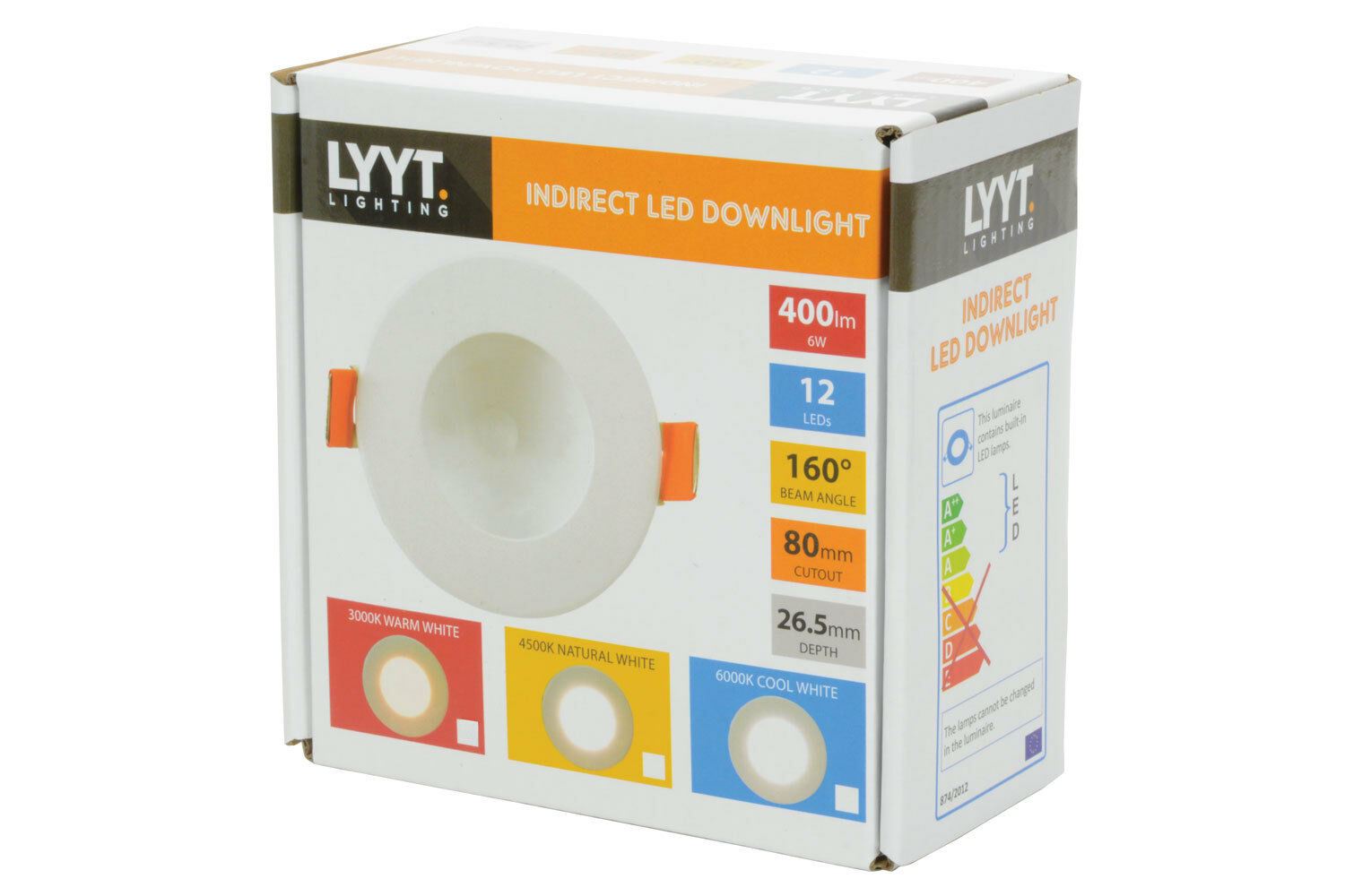 LYYT indirect Ceiling Recessed Fixed Ceiling Spotlights Spot Lights Downlight 6w