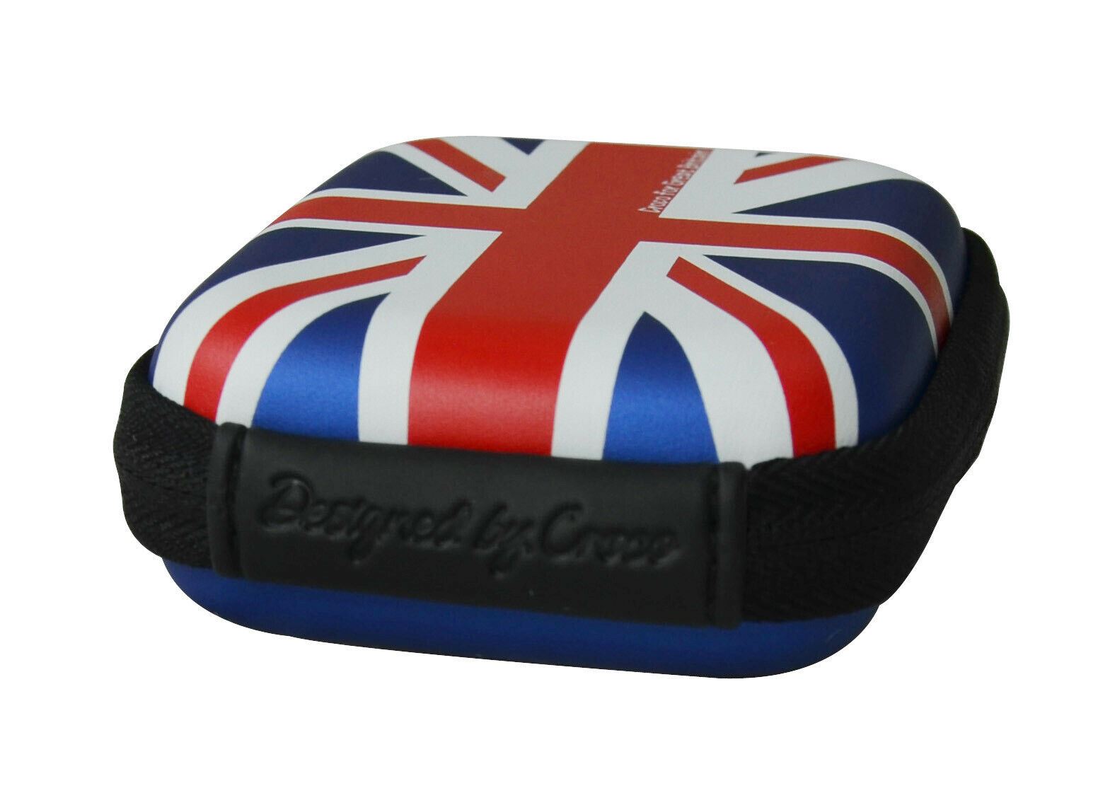 Croco Union Jack Flag Tough Case Shock/Water Proof for a Digital Cameras [Small] - Blue Traditional