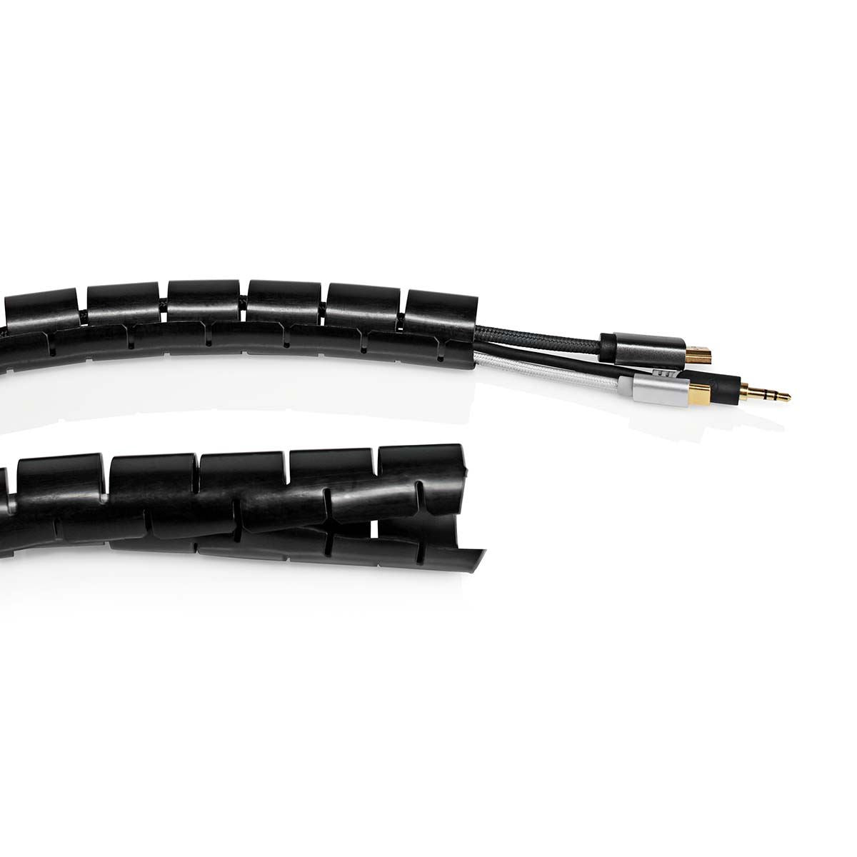 Nedis Cable Management | Spiral Sleeve | 1 pcs | Maximum cable thickness: 60 mm | PVC | Black
