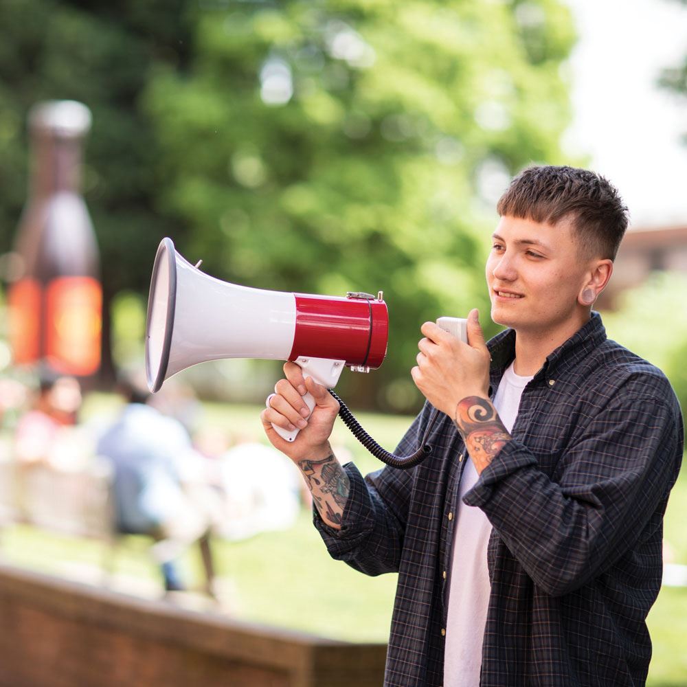 Adastra 30W Megaphone with Siren and Detachable Microphone