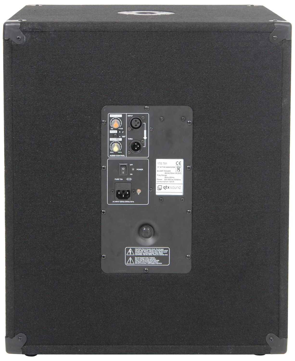 QTX QT QT15SA 15" 600w Series Active Sub Cabinets