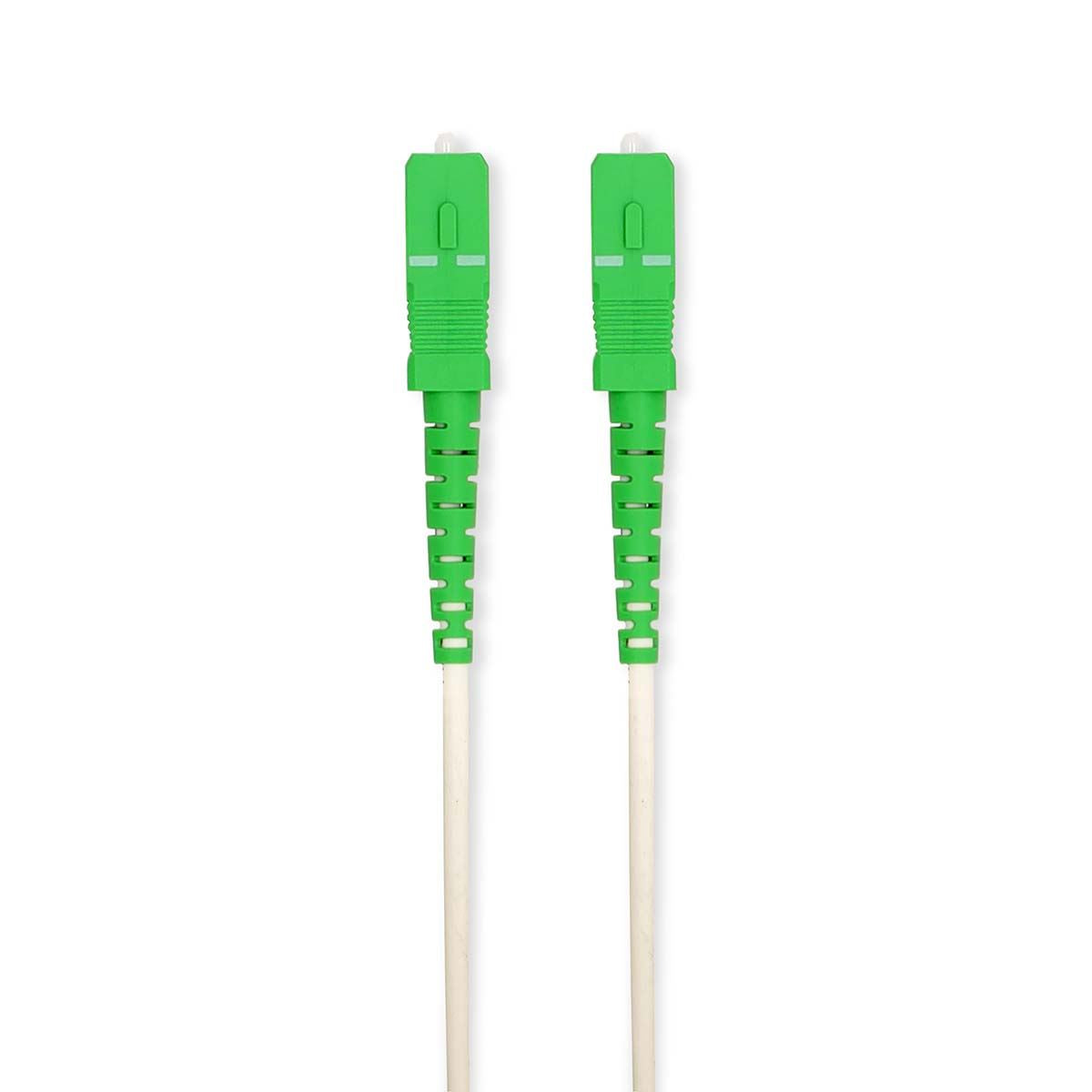 Nedis Glass Fiber Patch Cable | SMF (Single Mode Phase) | SC/APC | SC/APC | 100 Gbps | 2.00 m | White | Gift Box with Euro Lock