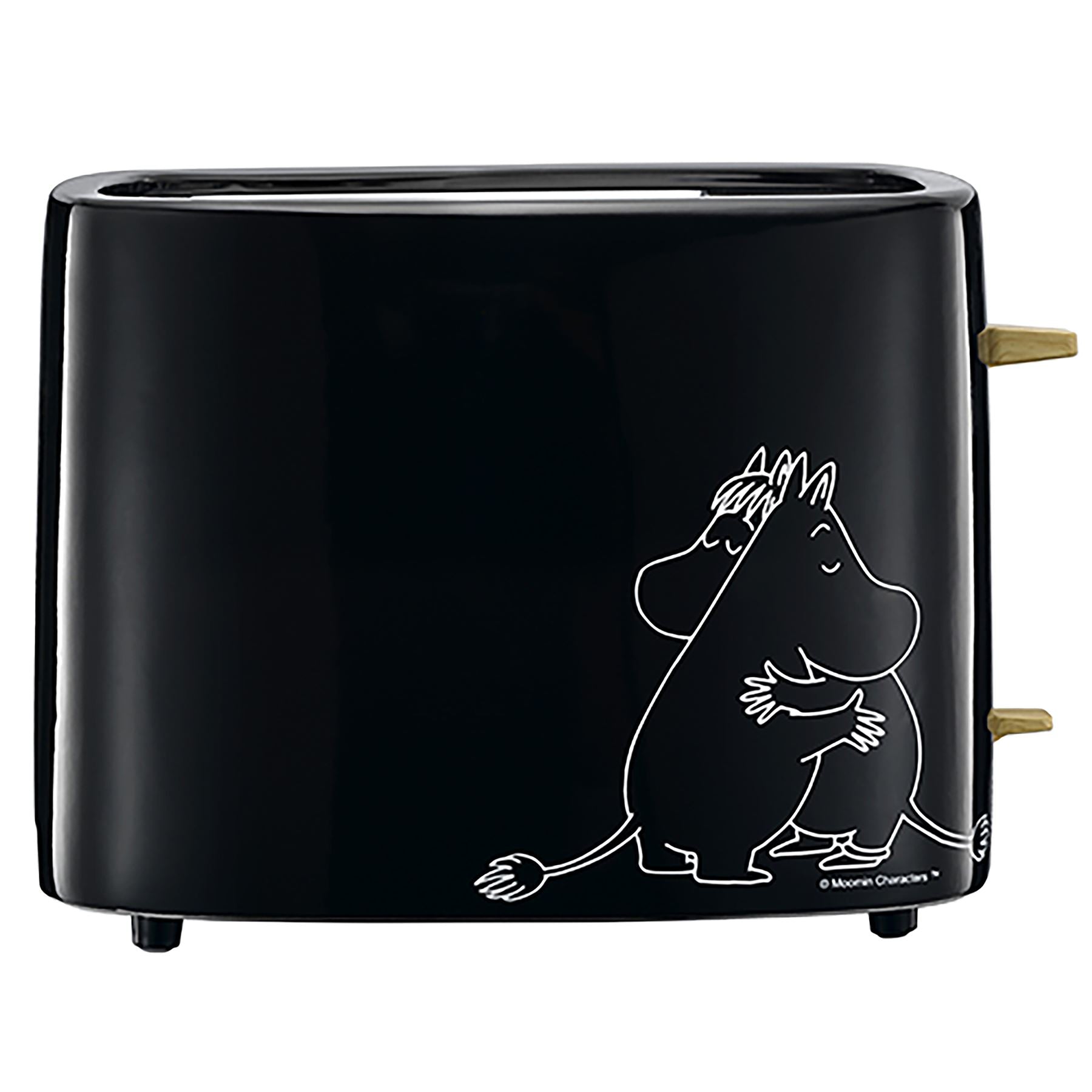 Moomin Collectables Electric Ceramic Toaster, 2 Slice , 875W - Black