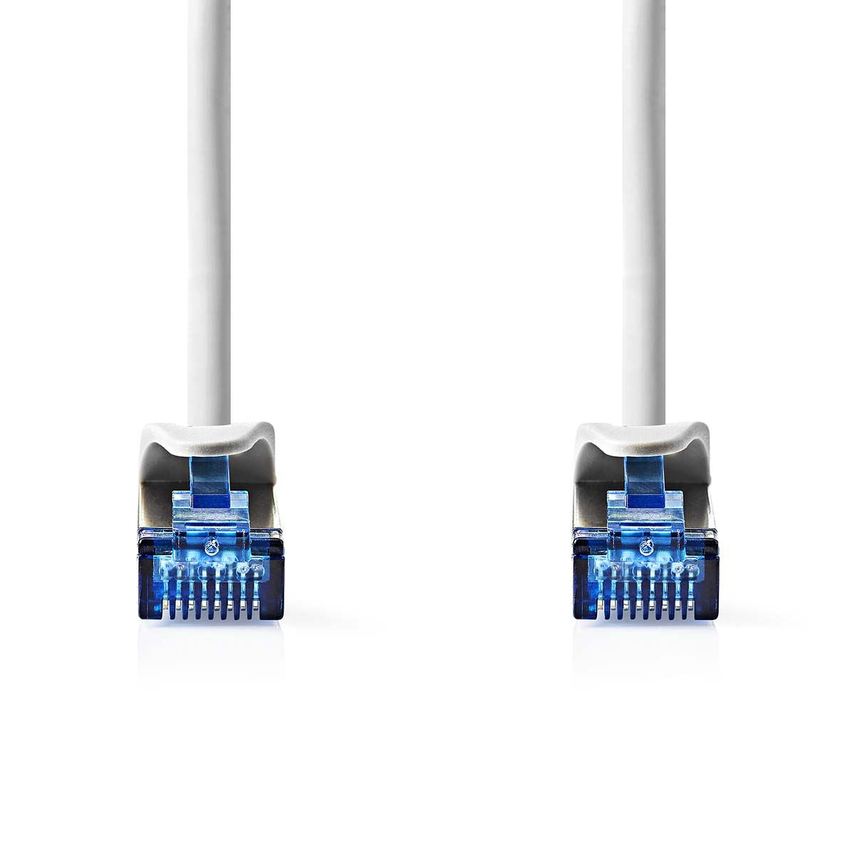 Nedis CAT6a Network Cable | S/FTP | RJ45 Male | RJ45 Male | 0.25 m | Snagless | Round | LSZH | Grey | Label