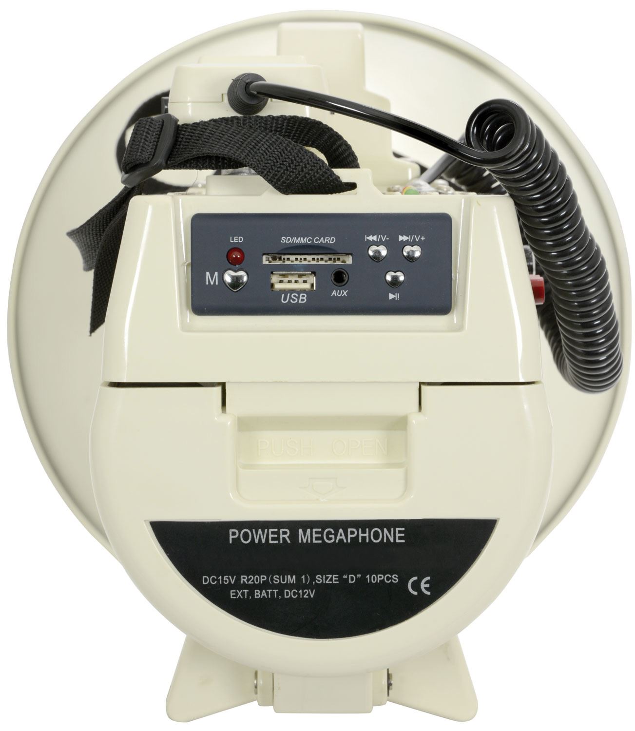 Adastra 50W Megaphone Very Loud with SD/USB Recording with Detachable microphone, voice, siren and whistle