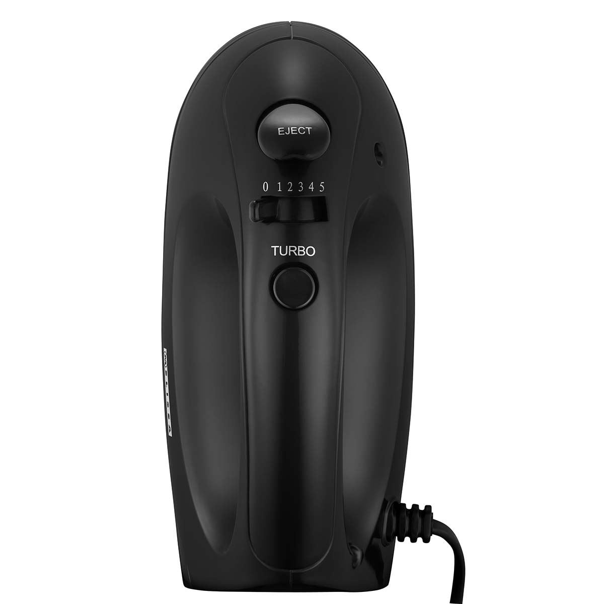 MELISSA Electric Hand Mixer with 5 speeds & turbo setting, 2 chrome plated beaters, all dishwasher safe, Easy release button, 300w - Black
