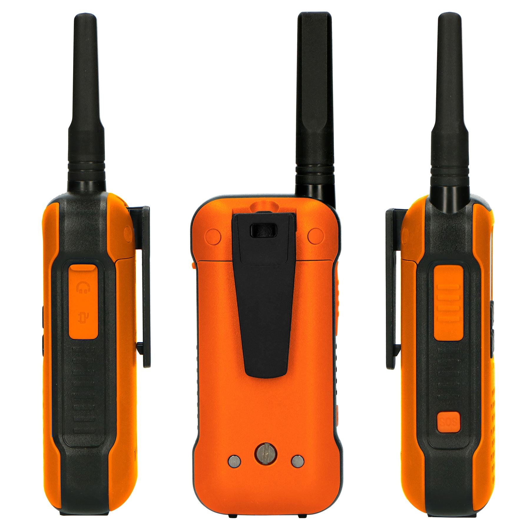 Alecto Walkie-Talkie Set | 2 Handsets | Up to 10 km | Frequency channels: 16 | PTT / VOX | 110 h standby| Charging base included | Headphone output | Orange | FR300OE