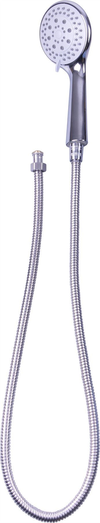 Replacement Shower Head and Hose with 4 Spray Settings - Replace Broken Corroded - Silver