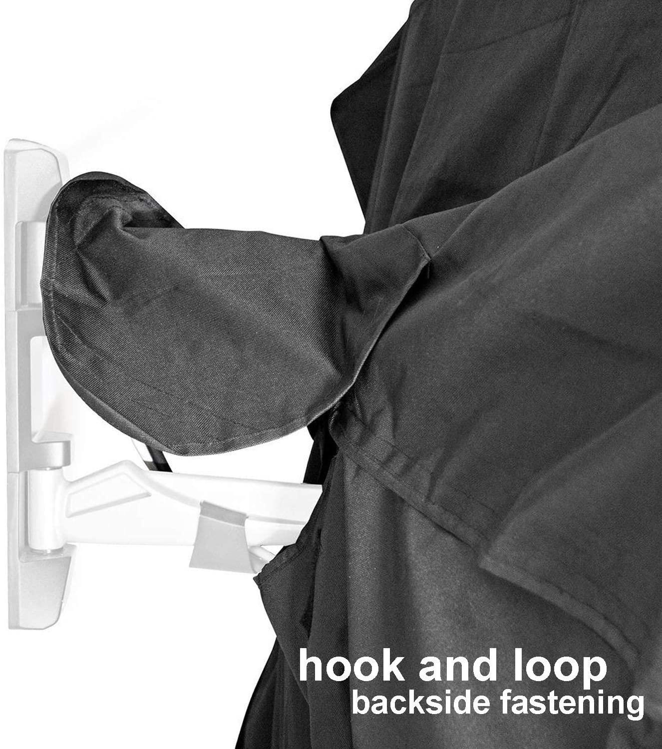 Nedis Outdoor TV Screen Cover, 40-42 in, Weatherproof Oxford Cloth, 360 Protection From Rain, Sunlight, Dust & Wind, with Side Zips & Remote Control Pocket, for Garden, Pub or Commercial Use