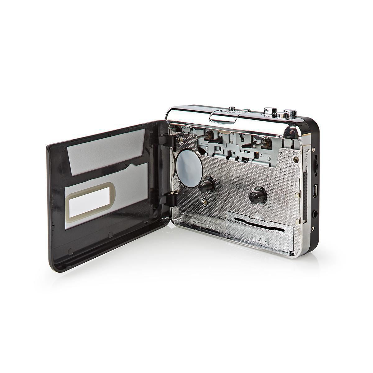 Nedis USB Audio Cassette to MP3 Converter Portable DC & Battery Powered with 3.5mm, Software & Cable