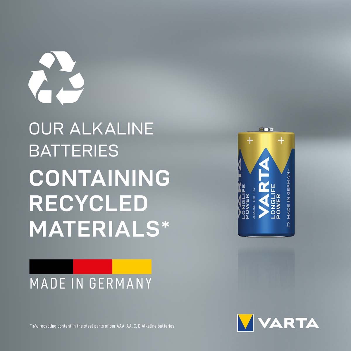 Varta Alkaline Battery C 1.5 V High Energy 2-Blister