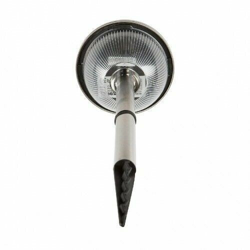 Ranex LED Solar Garden Lights with Pins IP44 Brushed Stainless Steel - 5 Pack