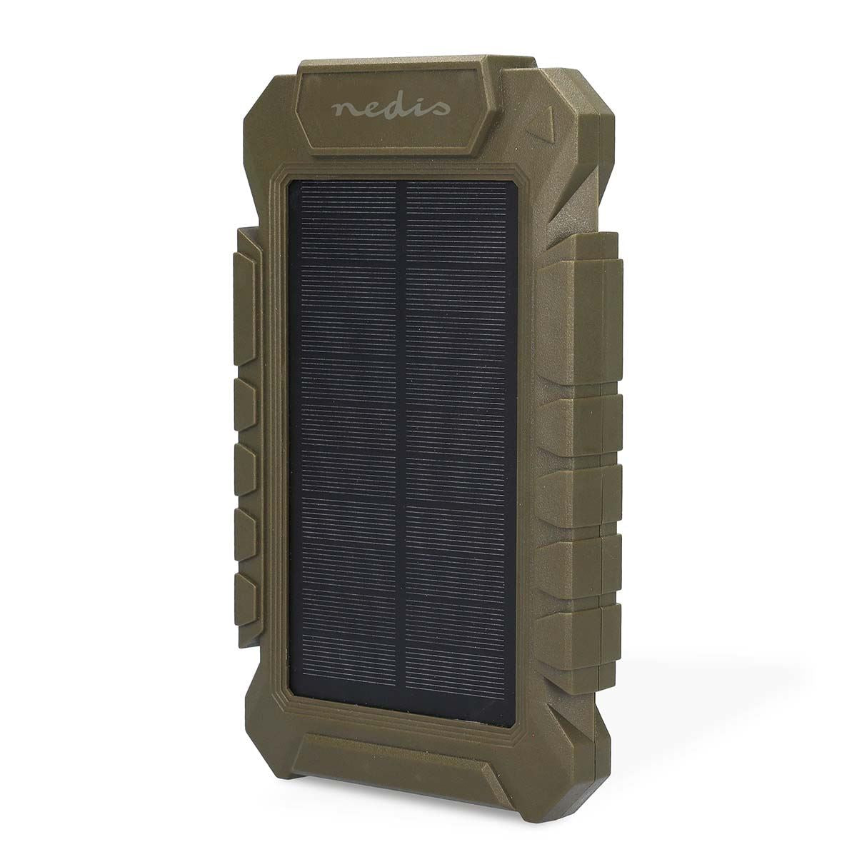 Nedis Multi Wildlife Trap/Security Solar Panel for DC 5V, 6V, 12V 1A/0.5A Outdoor Powerbank Battery, Solar Panels with DC USB-C Cables Kit, Adjustable Mount & Strap, IP65 Waterproof, Cable Split Kit