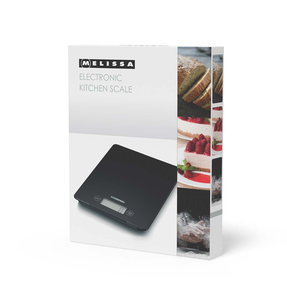 MELISSA Kitchen Digital Food Scales LCD Electronic Weighing 5kg Cooking Baking Balance - Black