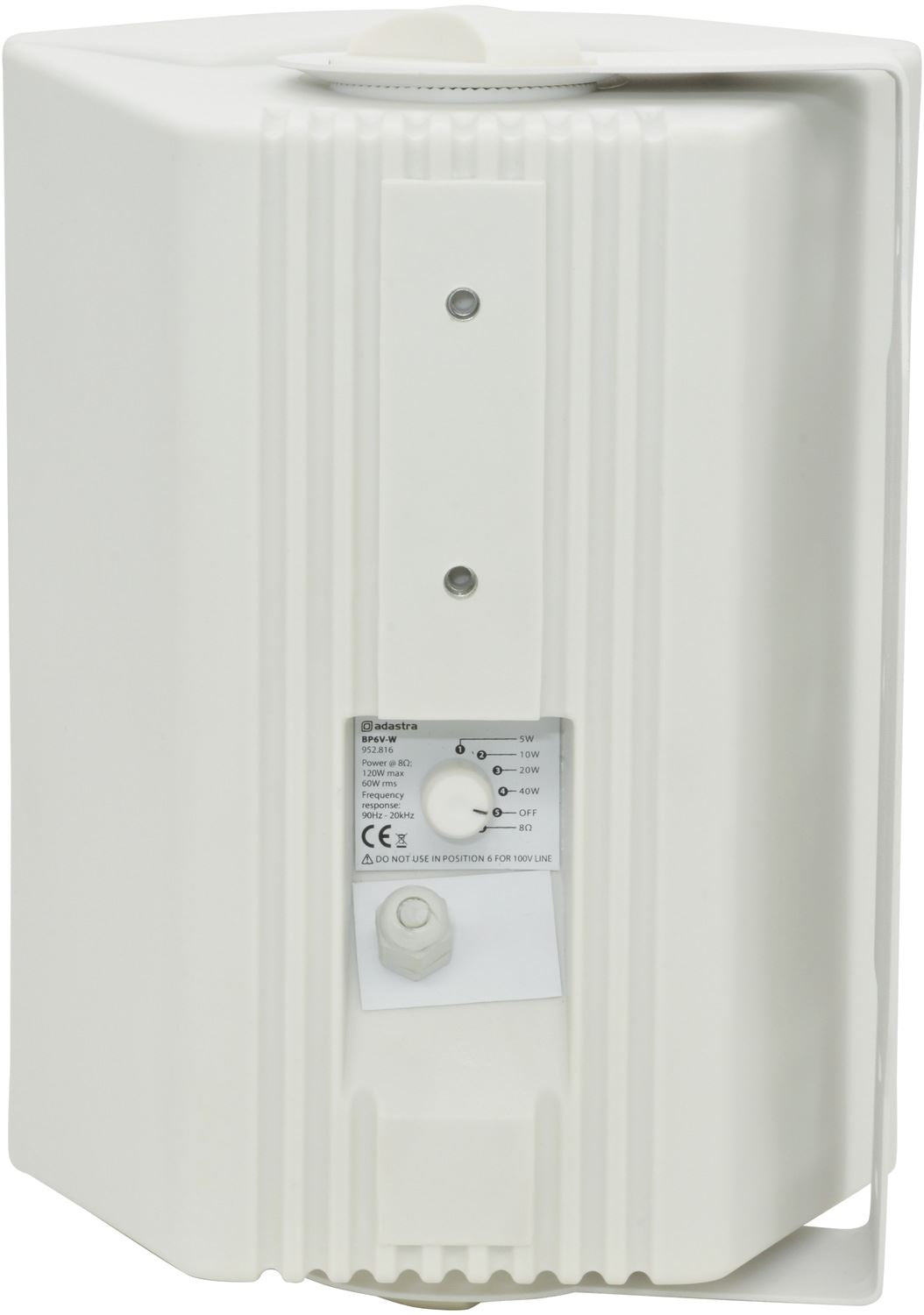 Adastra BP Series - 100V 6.5" Weatherproof Outdoor Speakers - White