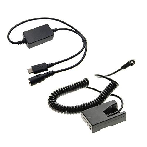 Ex-Pro On-The-Move USB-C PD System, USB-C to DC Coupler Cable Converter Adapter with Ex-Pro EP-5 EN-EL9 Battery Coupler, for Nikon D40, D40x, D60, D3000, D5000