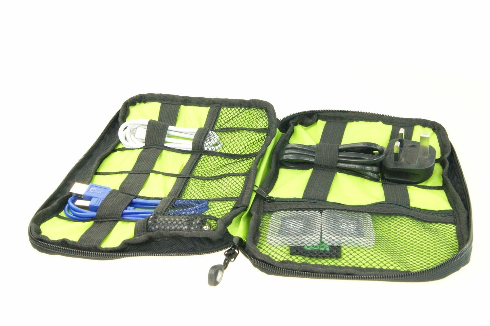 Ex-Pro Zip Up Travel Organiser for Cables, Accessories, Connectors, Memory cards, USB drive etc..