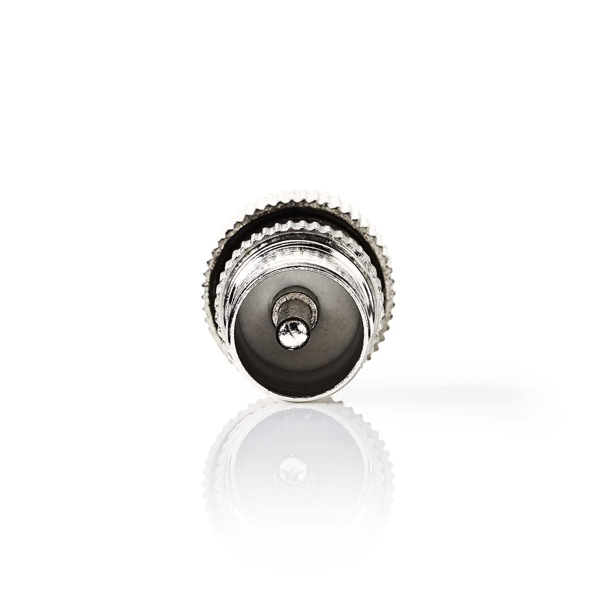 Nedis IEC (Coax) Connector | Straight | Male | Nickel Plated | 75 Ohm | Screw | Cable input diameter: 7.0 mm | Metal | Silver | 2 pcs | Box